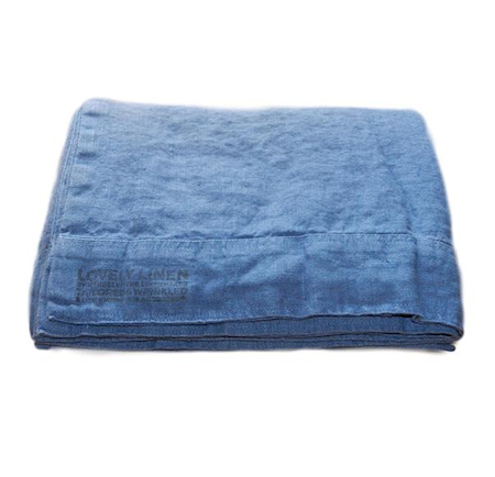 Lovely linen påslakan Denim blue