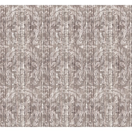 Driftwood damask tapet – Ljusbrun