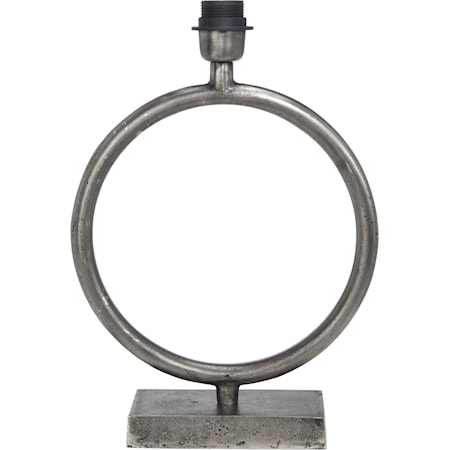 Circle Lampfot Råsilver 43cm