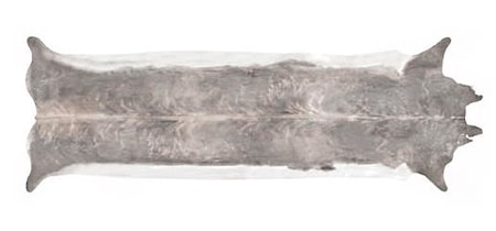 Super Long Stretched Cowhide Rug Large