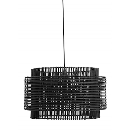 RATTAN pendant lamp shade, black