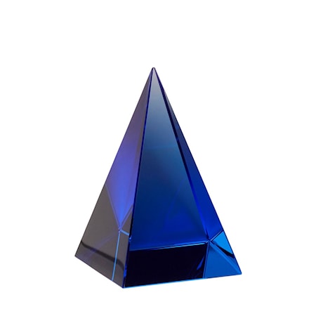 Bilde av Glaspyramid Blå