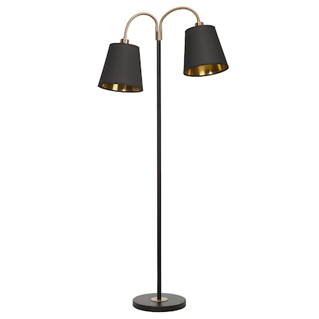 Golvlampa Cia 2-arm med Lampskärm Cia