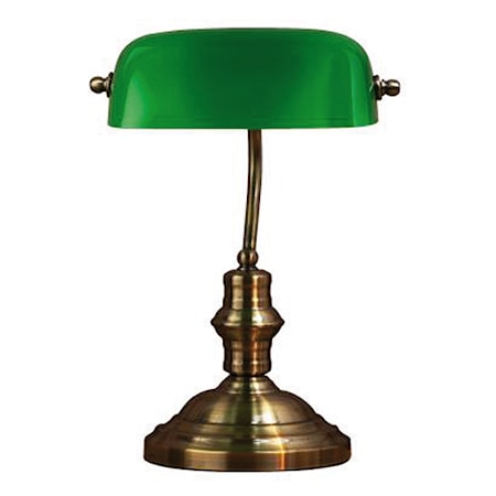Markslöjd Bankers Bordslampa Grön 42 cm