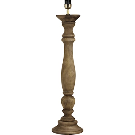 Lodge Lampfot Åldrad Brun 46cm