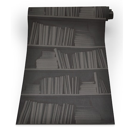 Bookshelf black tapet