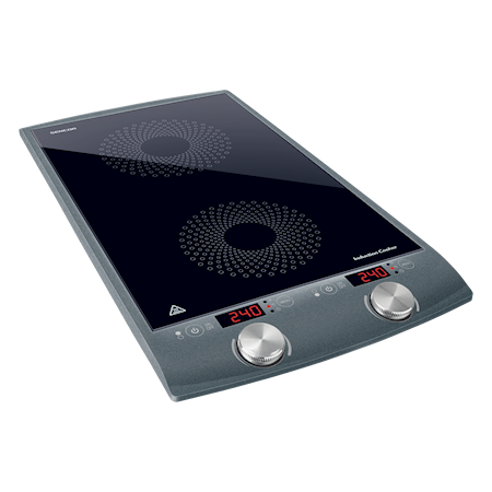 Dual-zone induction cooktop