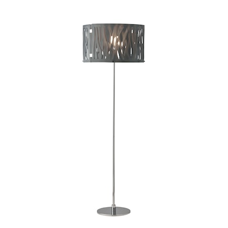 Grass Svartfrostad Golvlampa E27