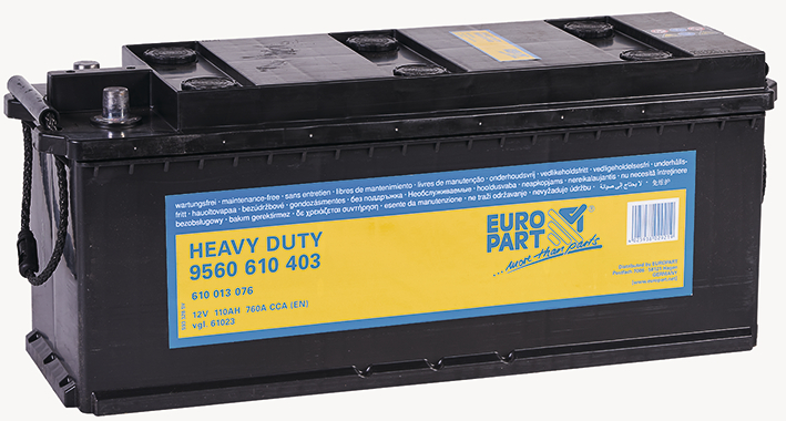 Europart Startbatteri, 12V 110Ah - image