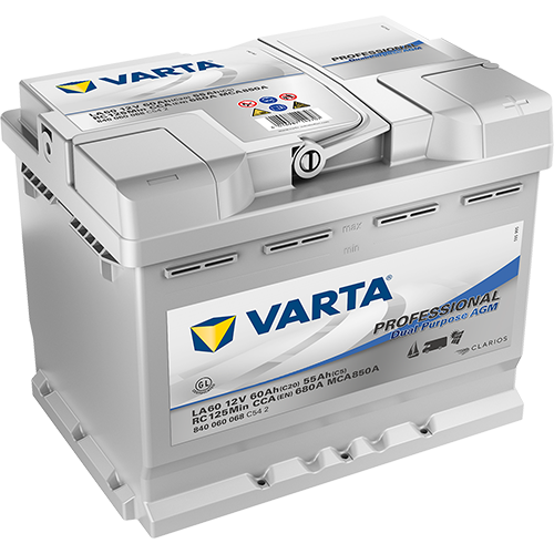 LA60, Varta Professional Dual Purpose, AGM, 12V 60Ah-image