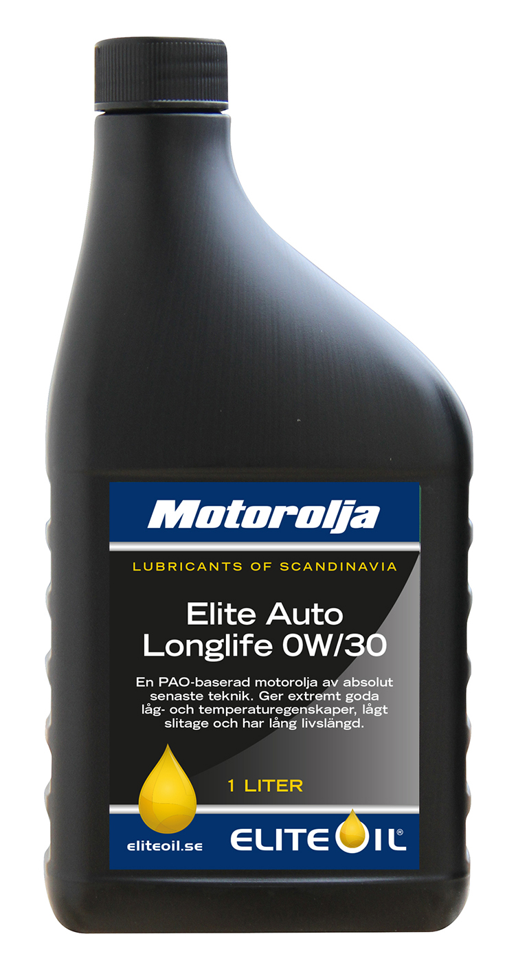 Elite Auto Longlife, 0W/30, 1 liter flaska - 12 pack-image