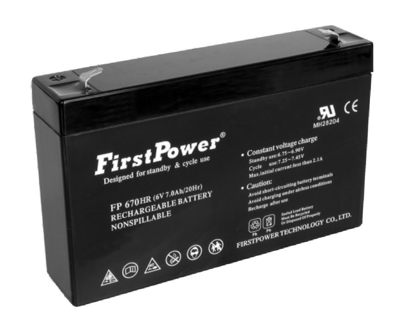 FP672, First Power VRLA, 6V 7,2Ah-image