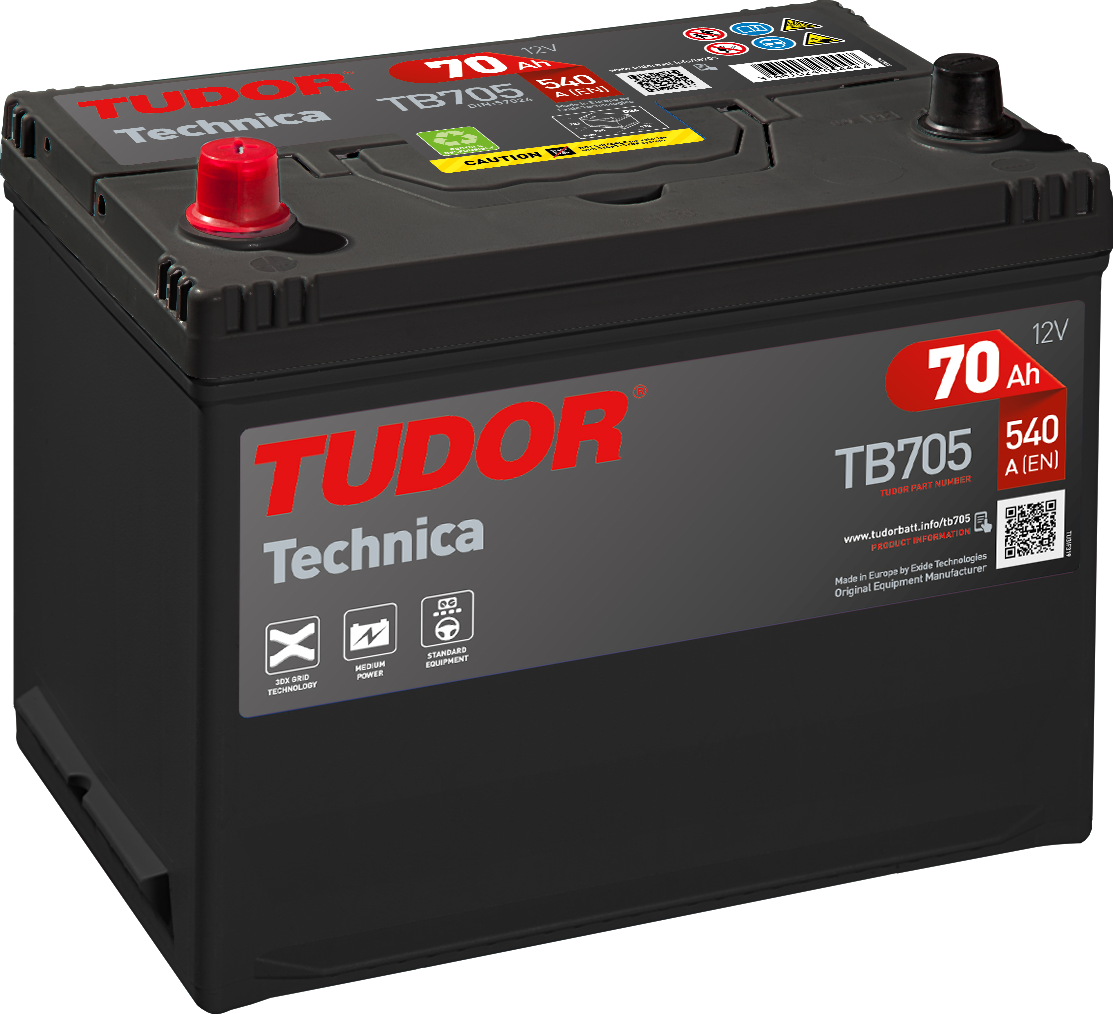 TB705, Tudor Technica, 12V 70Ah-image