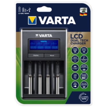 Batteriladdare Varta LCD Dual Tech, 57676101401-image