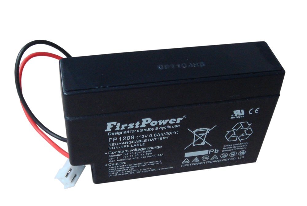 FP1208, First Power VRLA, 12V 0,8Ah-image