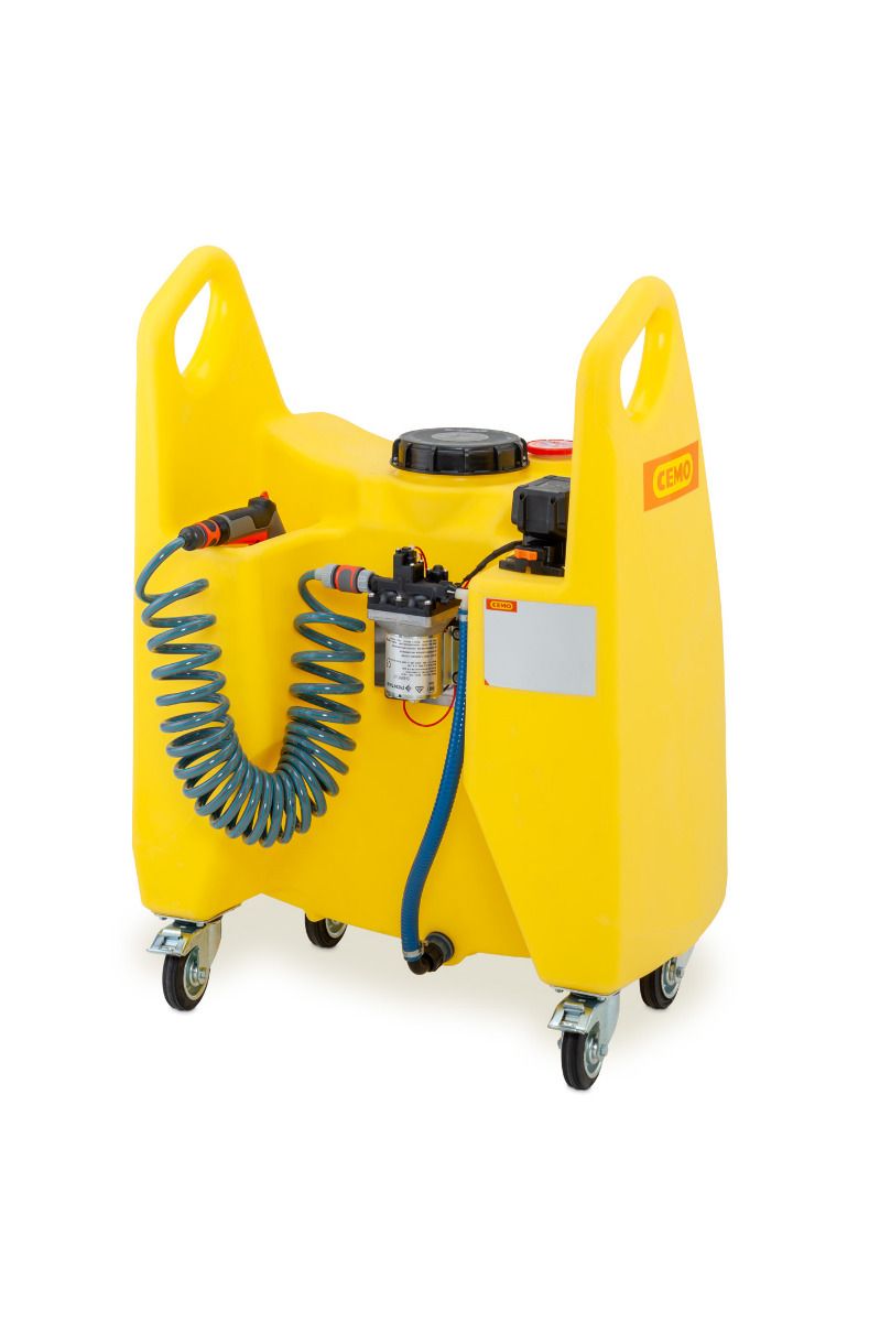 Vätskevagn Aqua, 130 liter, elpump 12V, CAS-system inkl batteri och laddare, sprinkler-image