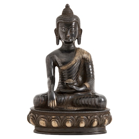 Buddha L 25 cm - Svart