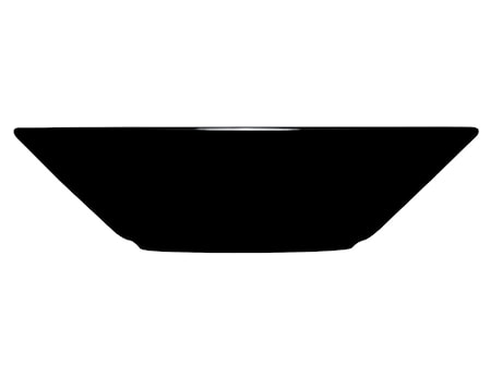 Teema Syvä lautanen 21 cm musta, Iittala