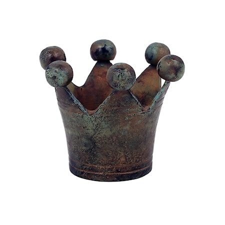 Servettring/äggkopp i brons i form av kungakrona Mr Fredrik