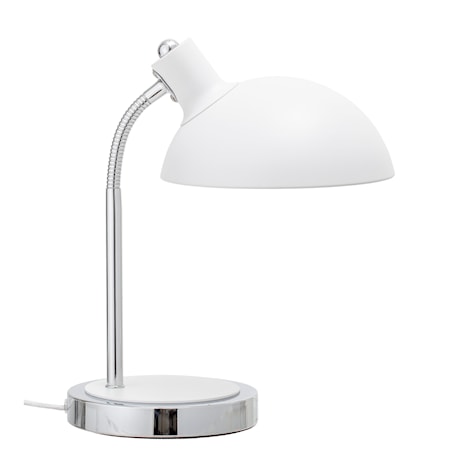 Table Lamp, Valkoinen, Metalli, Bloomingville