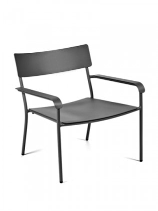 August Lounge Chair, Svart