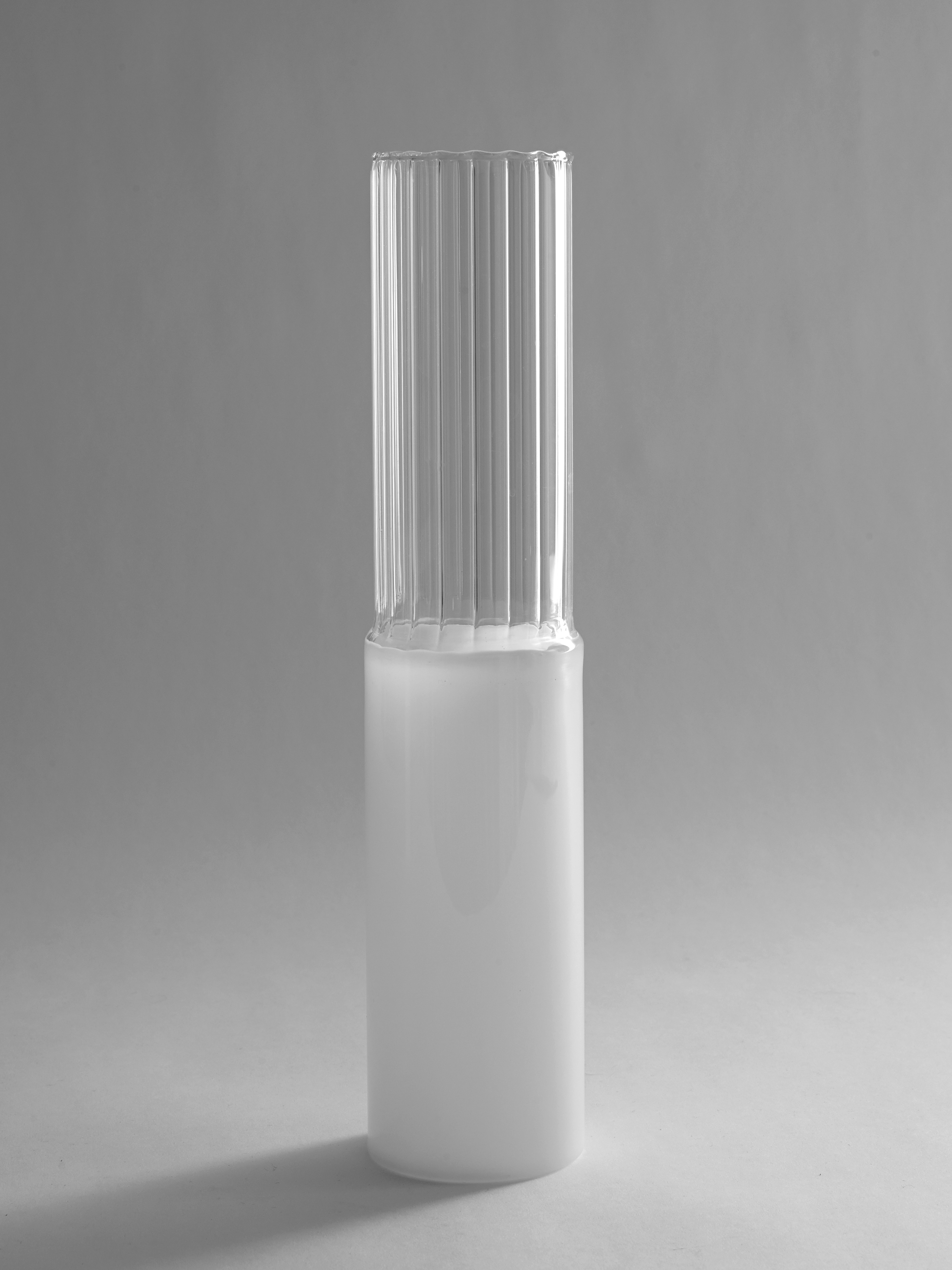 Vaser Vas linjer 40cm Klar/Vit