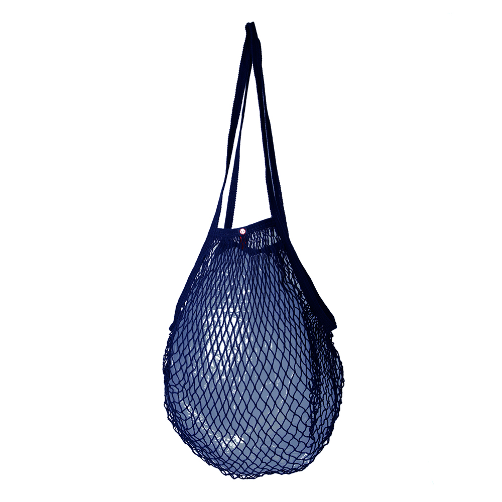 blue string bag