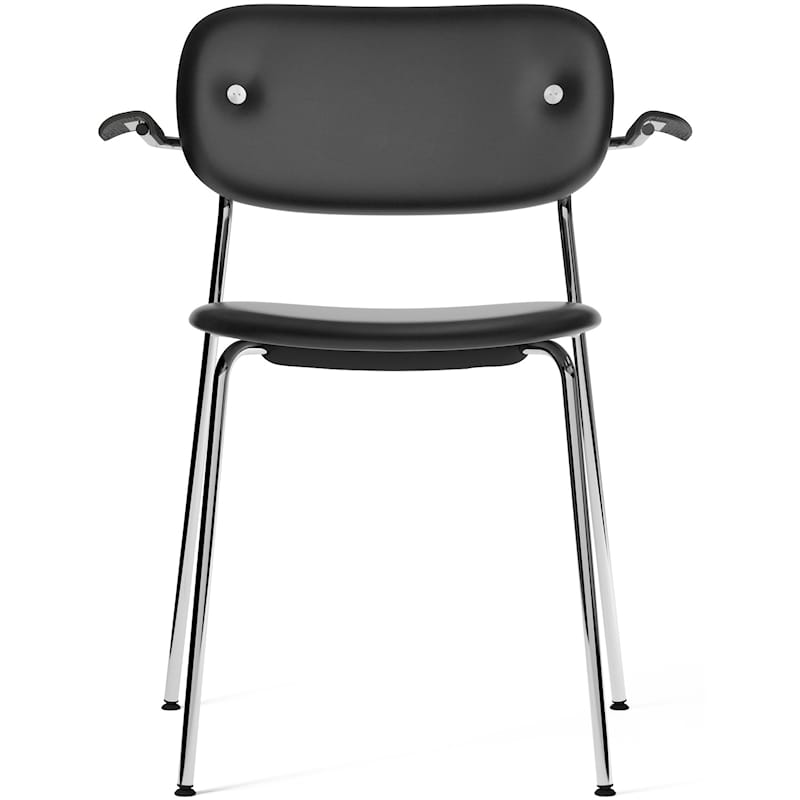 Co Chair Chromed Legs, Seat+ Back Dakar 0842 / Arm Black Oak