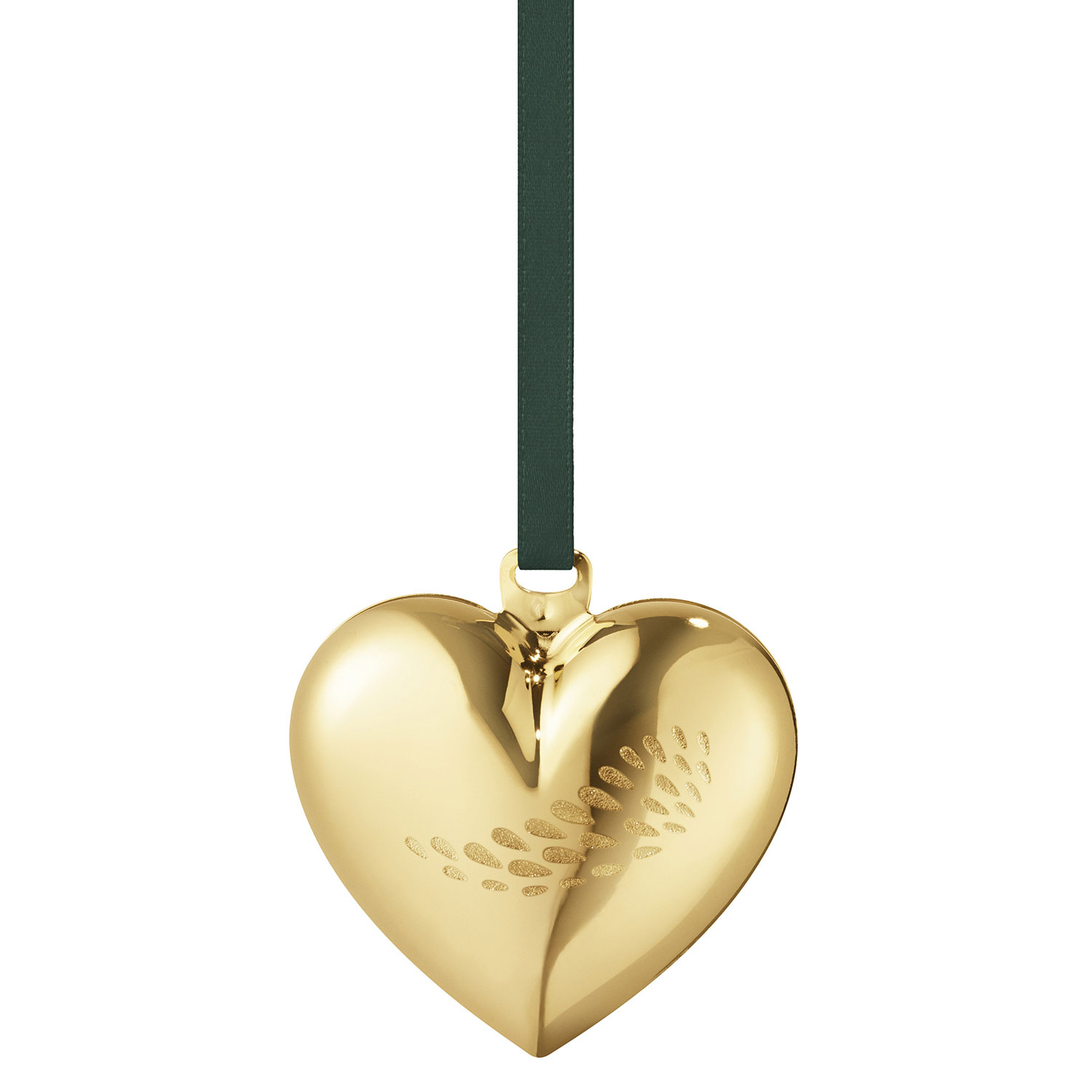 Christmas Ornament Heart 2018 Gold