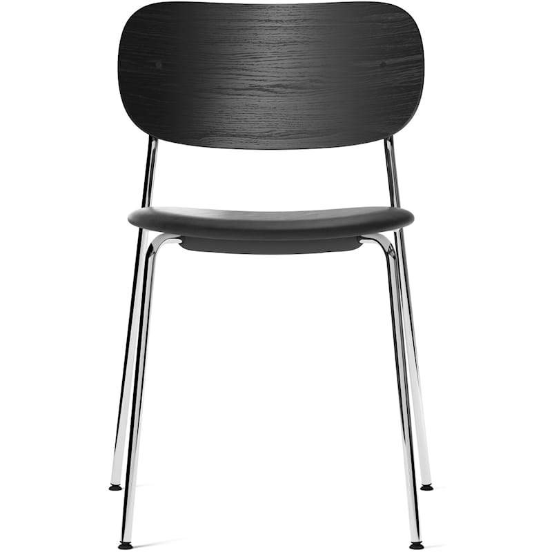 Co Chair Chromed Legs, Seat Dakar 0842 / Back Black Oak