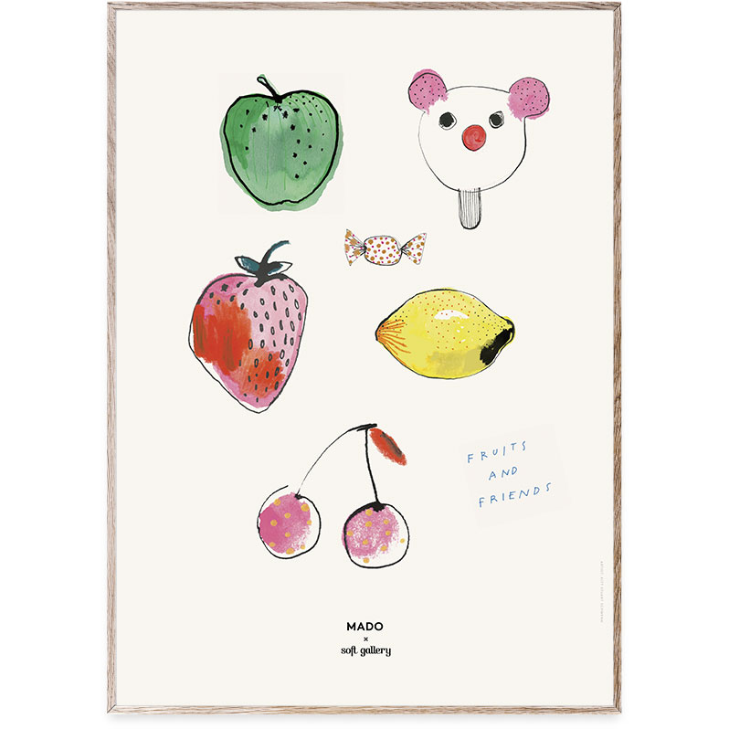 Fruits & Friends Poster, 50x70 cm