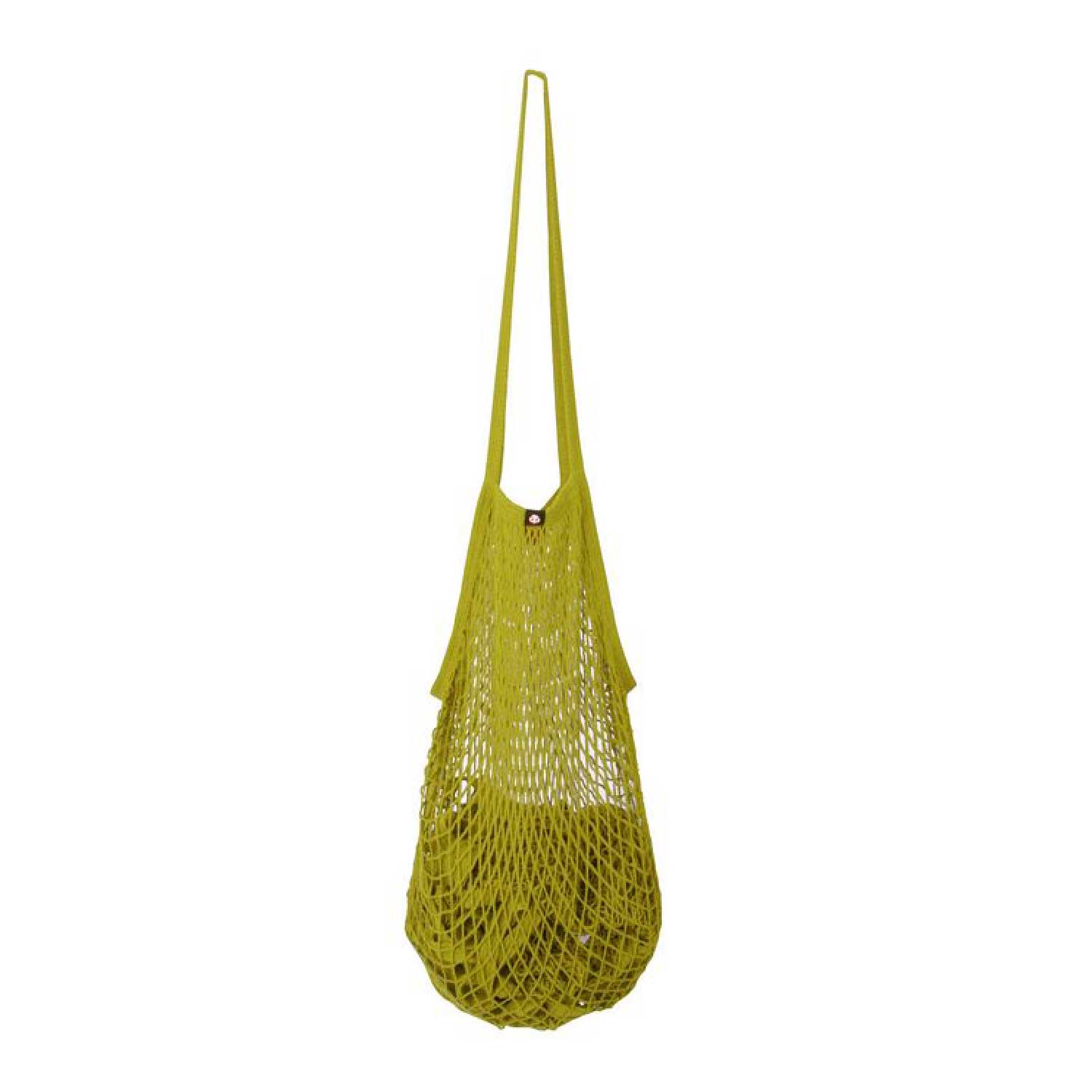 yellow string bag