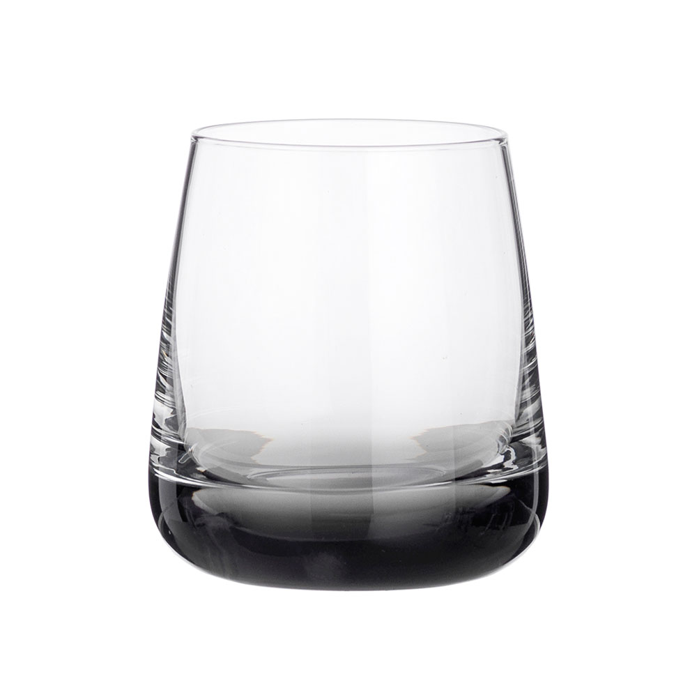 black drinking glasses