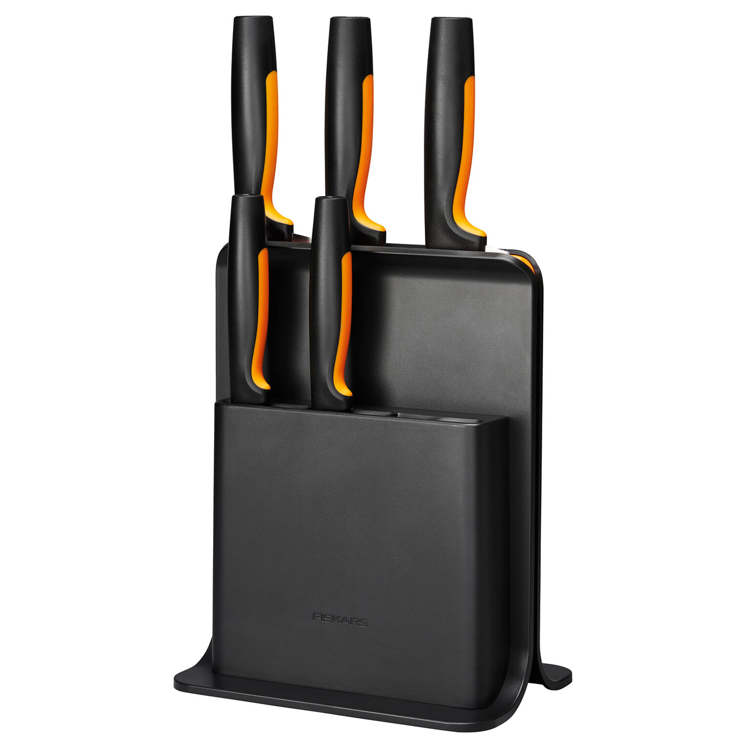 fiskars knife block with 5 knives