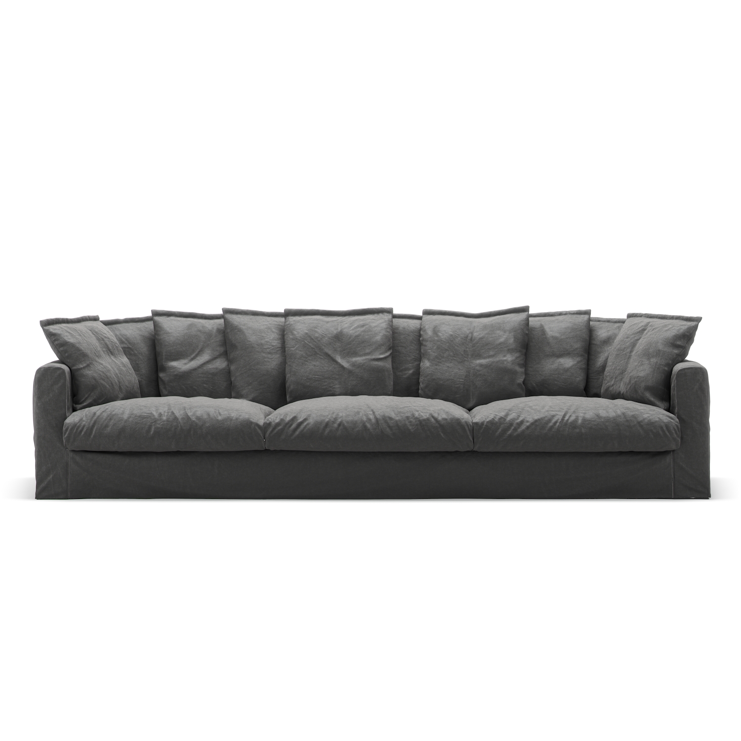 Le Grand Air Sofa 5-seters Lin, Carbon Dust