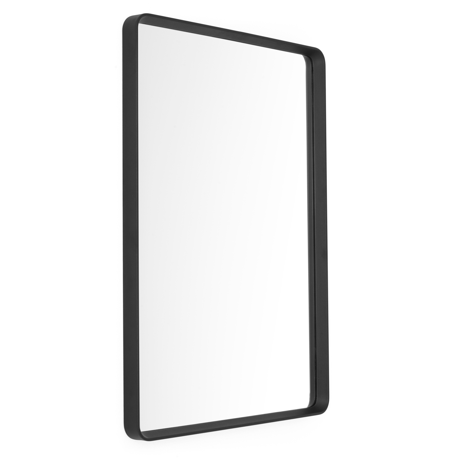 Norm Wall Mirror Rectangular, Black - Menu @ RoyalDesign