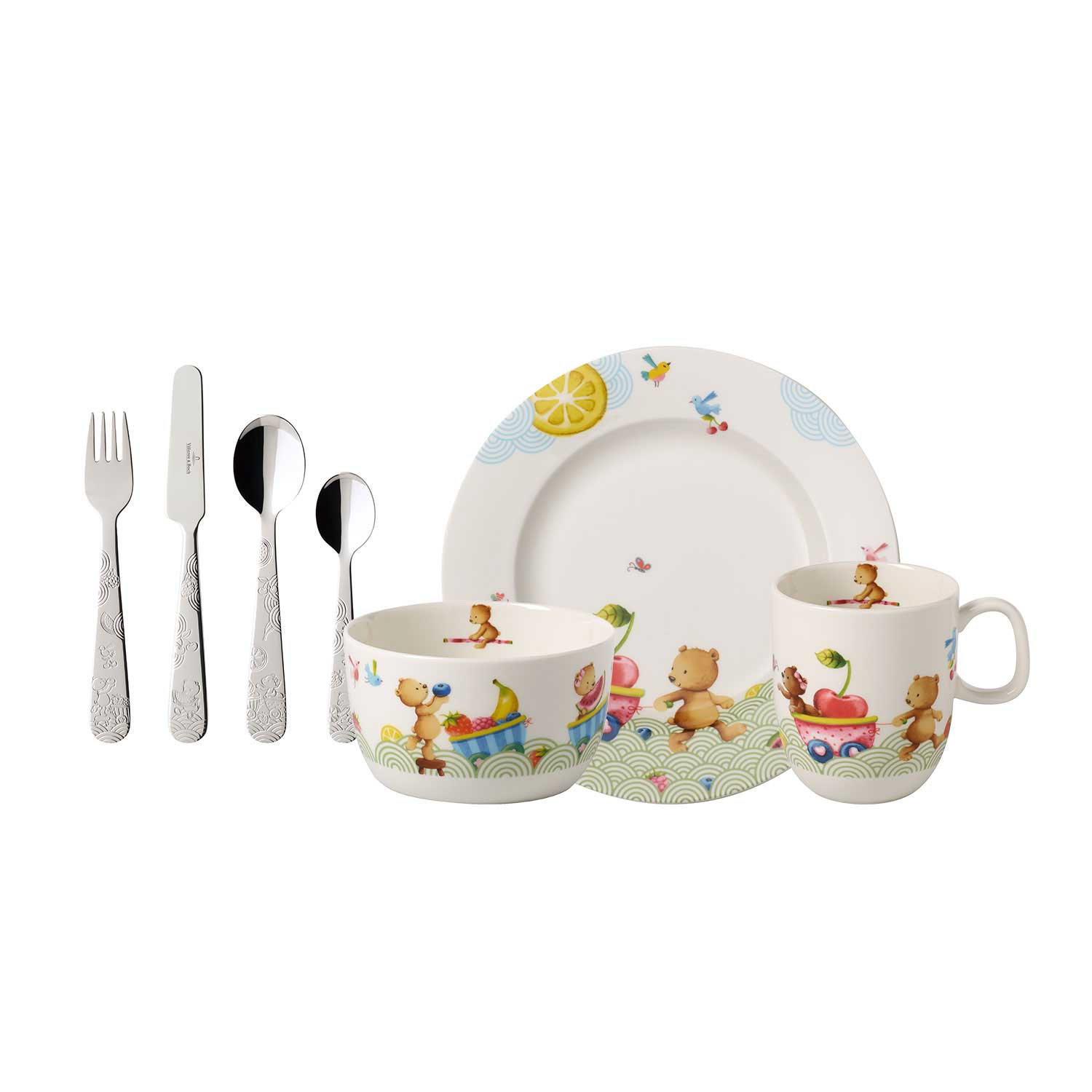 Hungry As A Bear Children’s Tableware 7 Pcs
