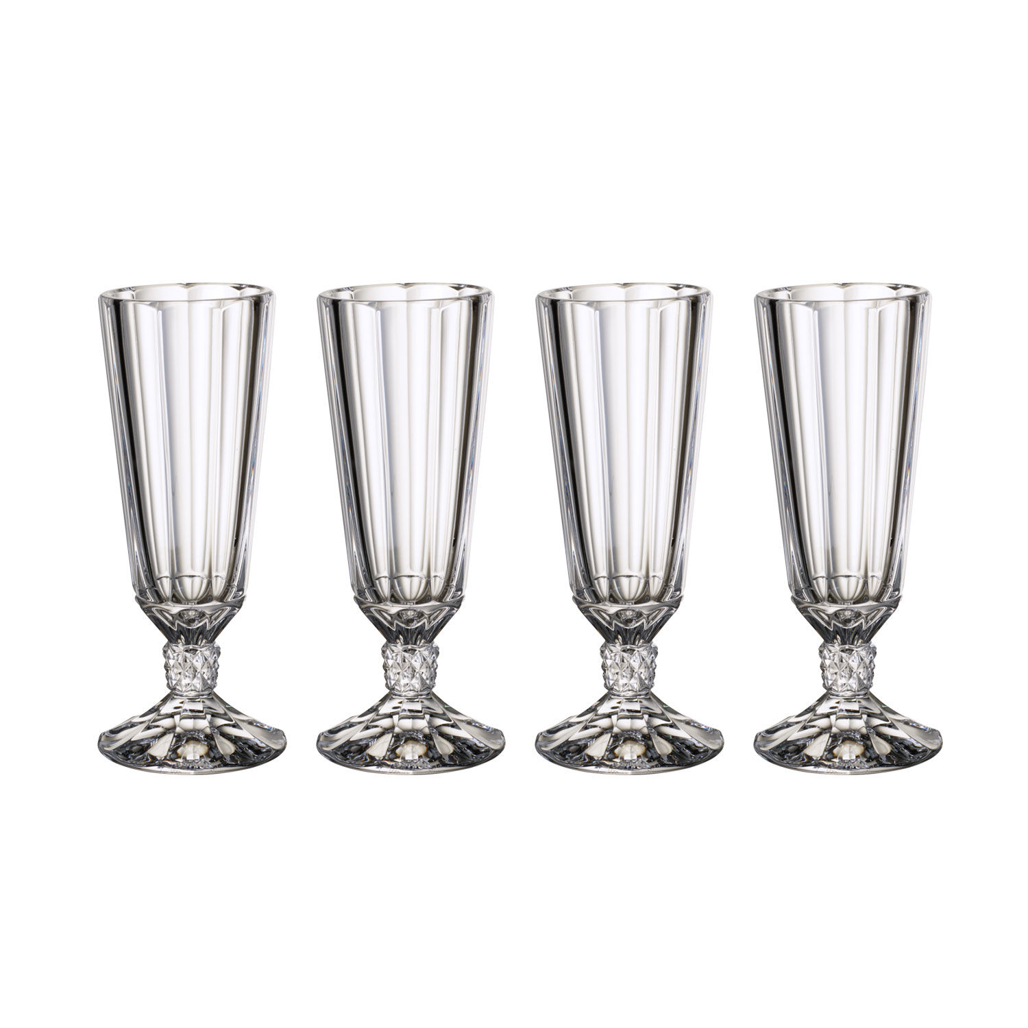 Opéra Champagne Glass 4 Pcs Clear