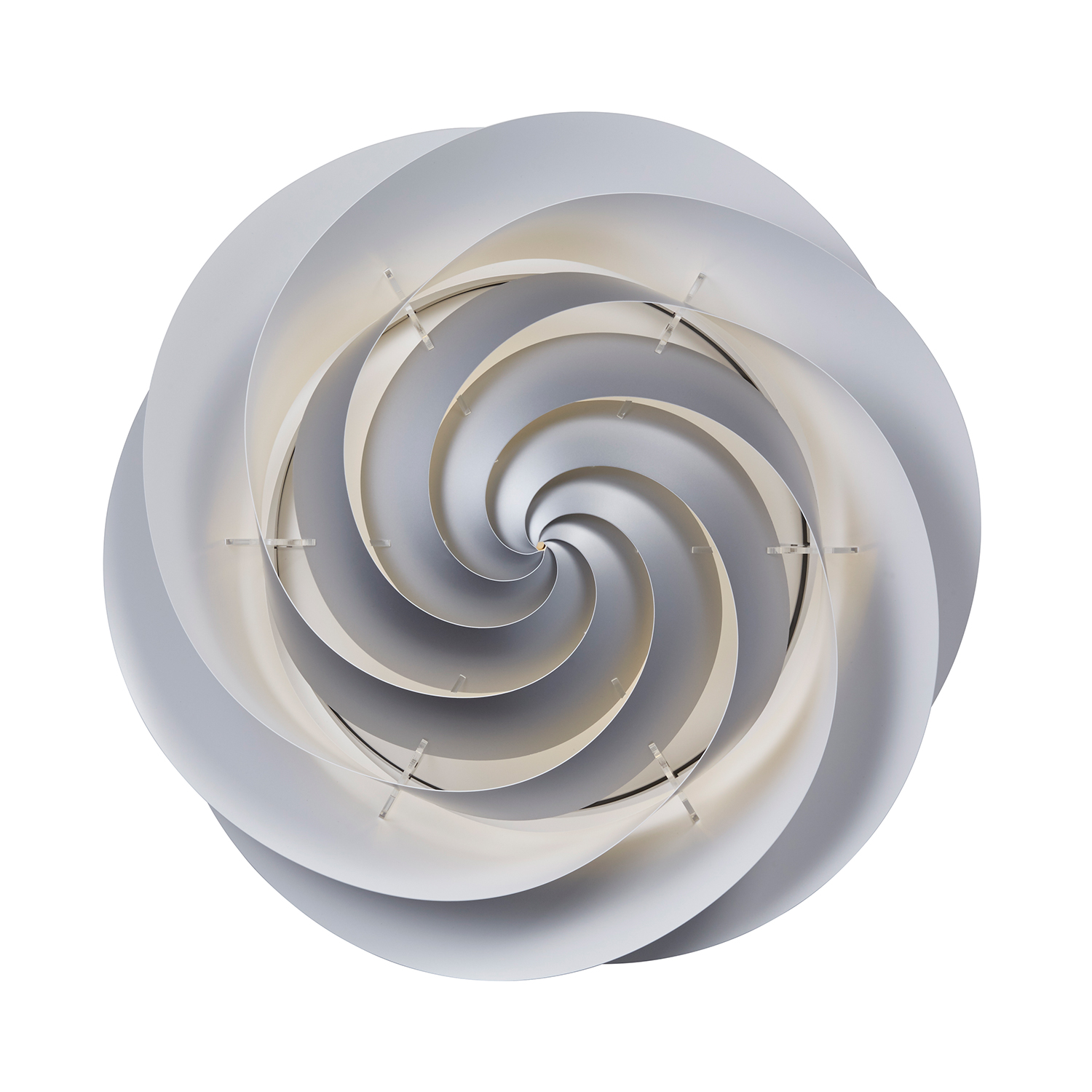 Swirl Ceiling Wall Lamp Medium Silver