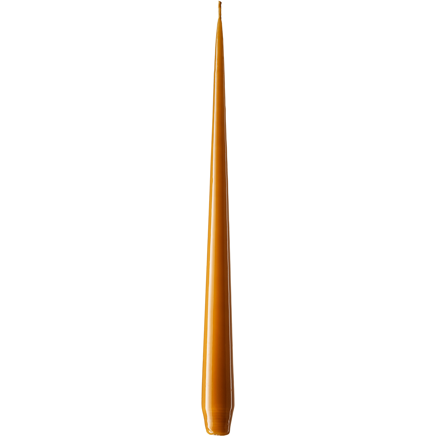 Lakkerte Lys 32 cm 4-pk, Dark Saffron